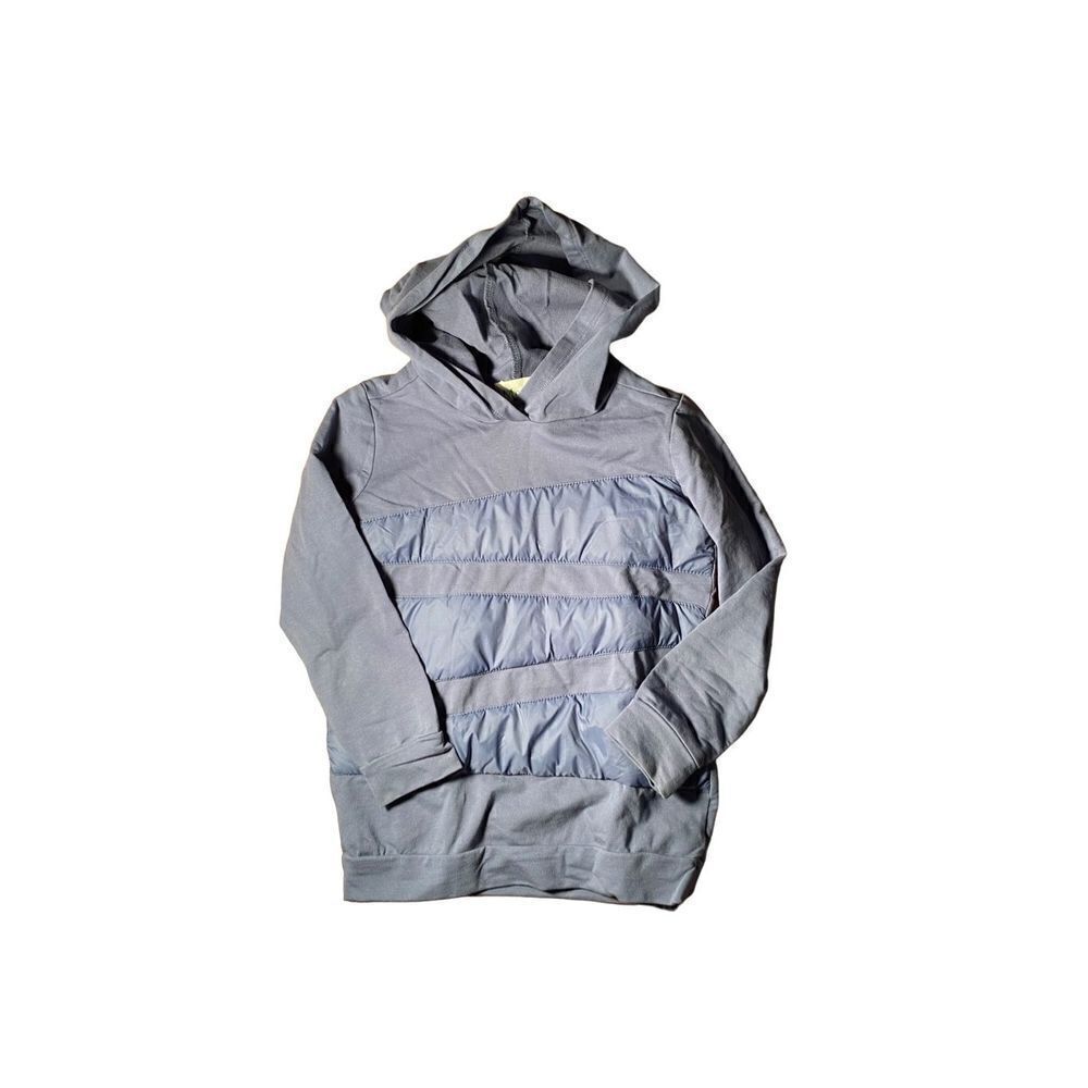 Montee Boys blue down accent striped hoodie top size 6